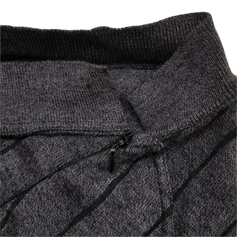 VTG 80S Azzedine ALAIA Hi Waisted Striped Wool Blend Skirt Naomi Campbell - Picture 8 of 16